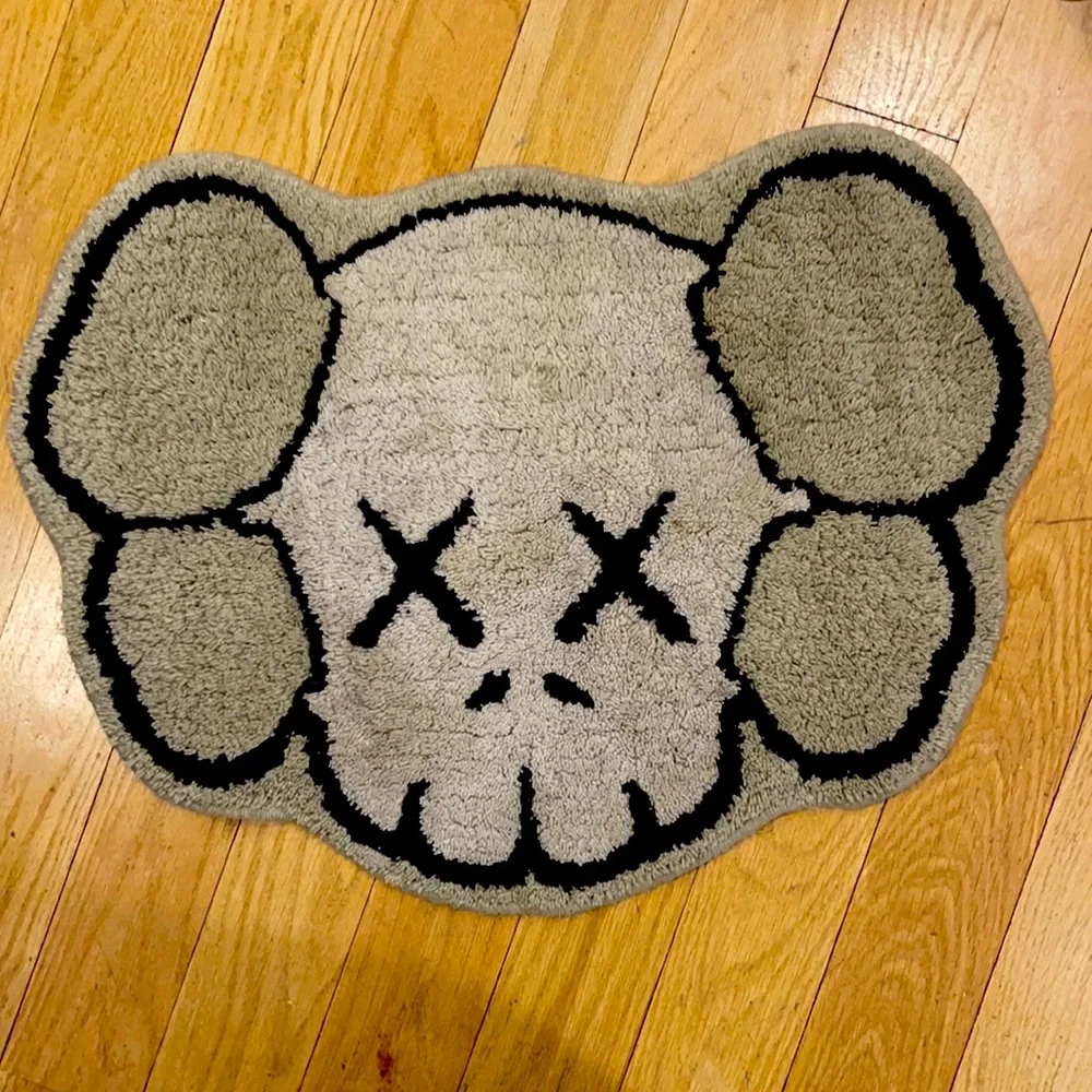 KAWS Rug Grey & Black - Picture 1 of 1